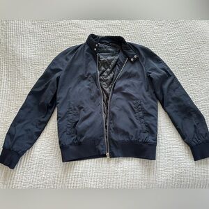 M/L Dark Navy Zara Bomber Jacket - Great Condition